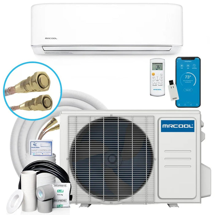 MRCOOL DIY Easy Pro 9K BTU Ductless Mini Split Heat Pump Complete System, EZPRO-09-HP-11516